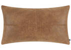 Coussin similicuir Jarvis 12x22 caramel