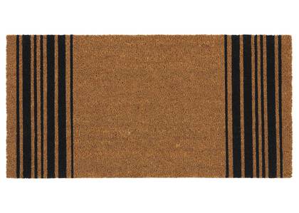 French Stripe Doormat Natural