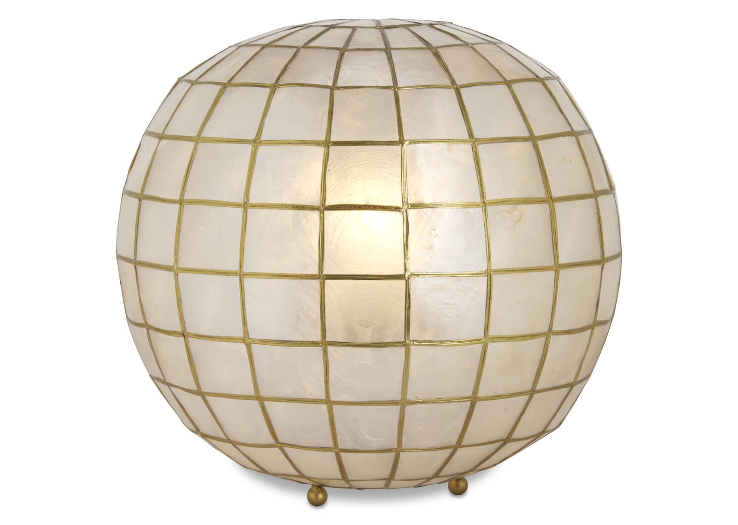 Ensley Capiz Ball Lamp