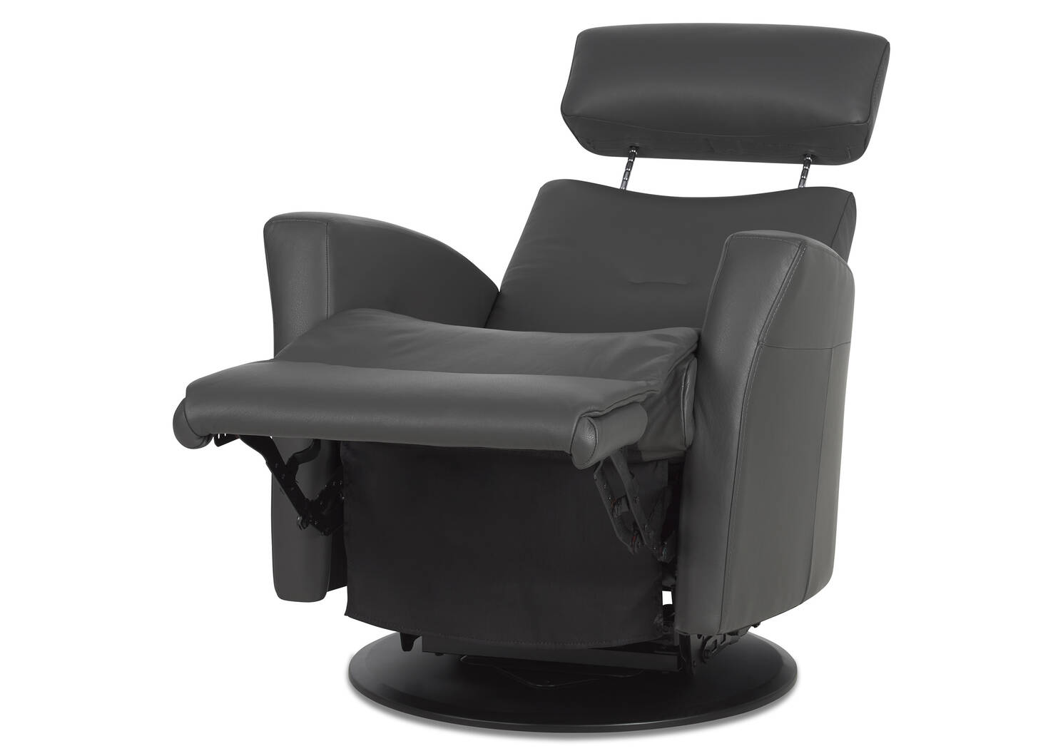 Drake Leather Recliner -Tre Graphite