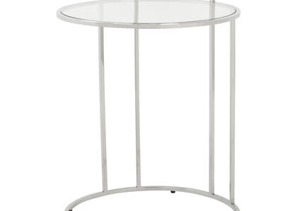 Jeane Tuck Accent Table -Chrome