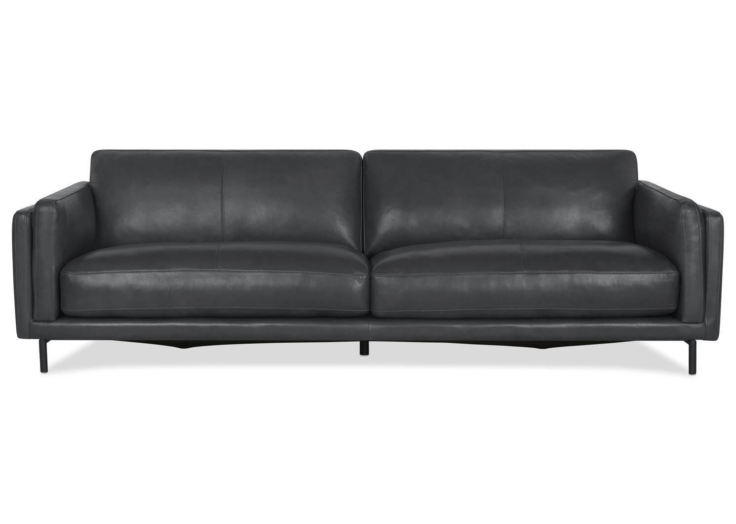 Canapé en cuir Renfrew 94 po -Alder gris
