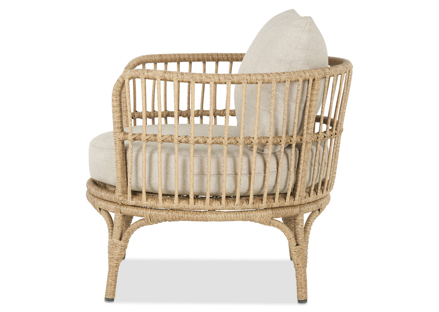 Fauteuil d'extérieur Millie -naturel/lin