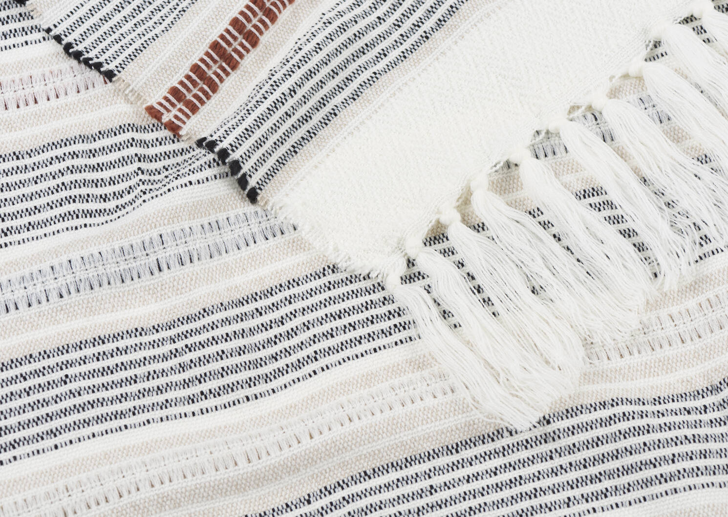 Cohen Throw Ivory/Latte/Terracotta