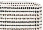 Colson Pouf Ivory/Black
