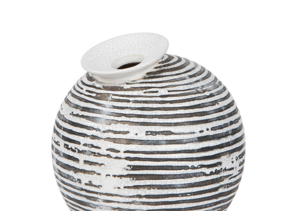 Maddy Vase Small Black/White