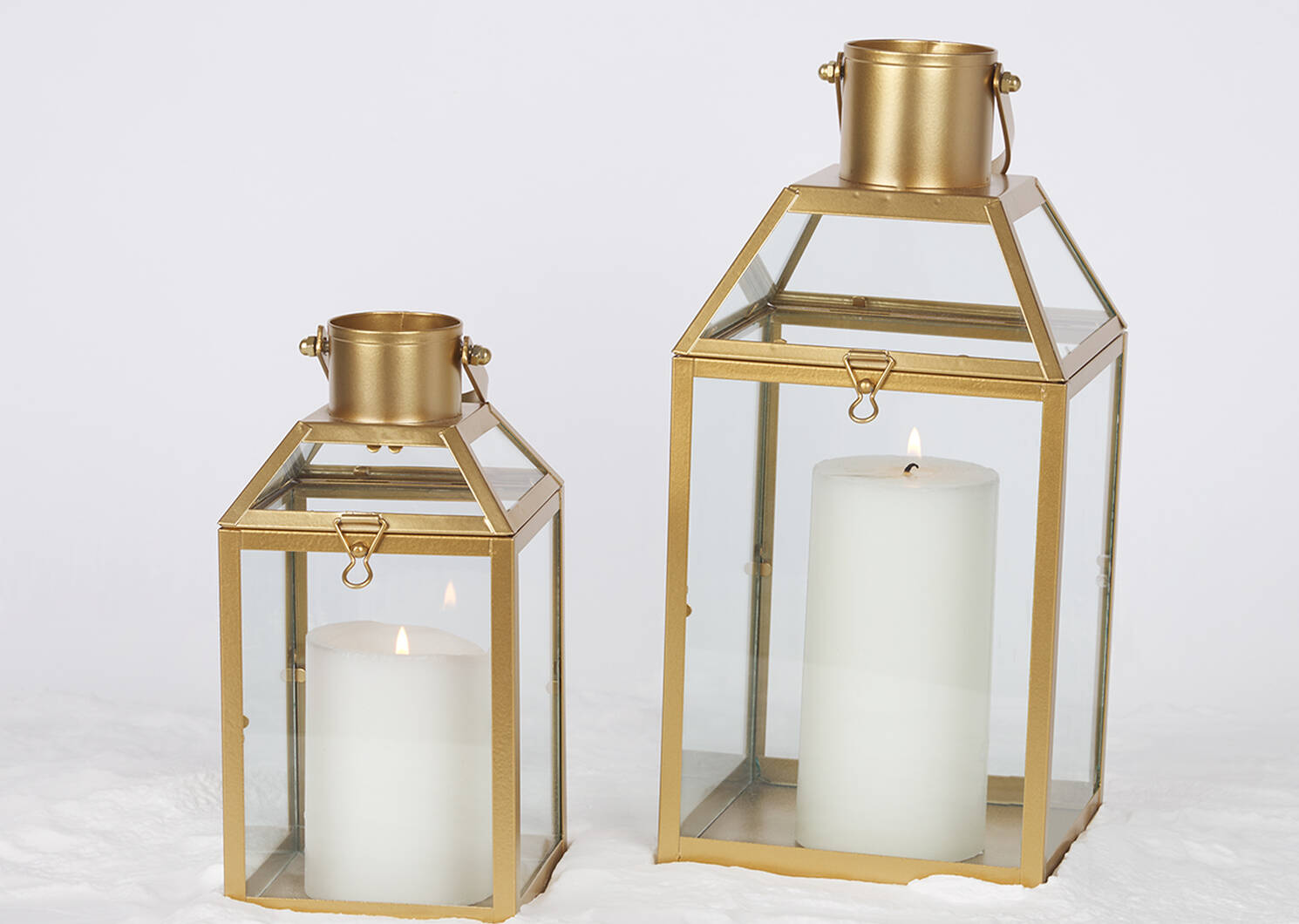 Monserrat Lantern Large Gold