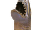 Shark Vase Pewter
