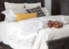 Starlet Faux Fur Bedspread Oyster