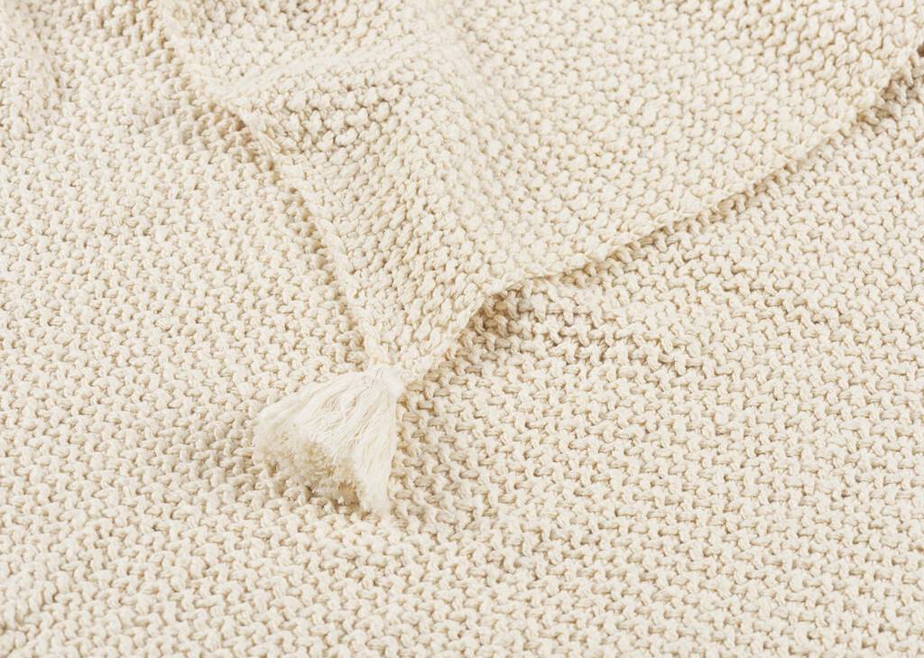 Jeté en coton Roberts naturel