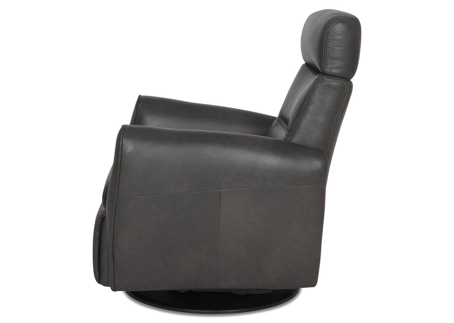 Fauteuil inc. cuir Bennett -Sol ardoise