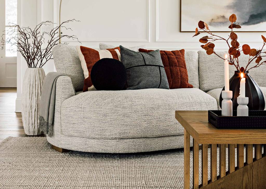 Anderson Sofa Chaise -Luly Pepper, RCF