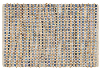 Elliott Accent Rugs - Natural/Denim