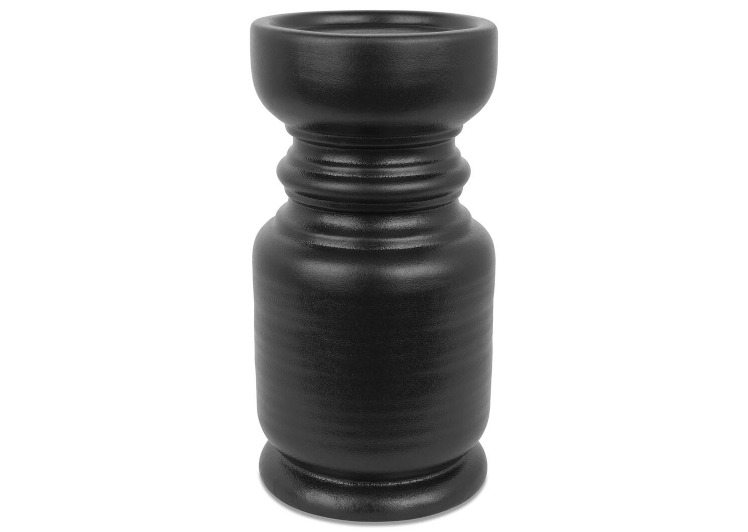 Petit porte-bougie Mariel noir
