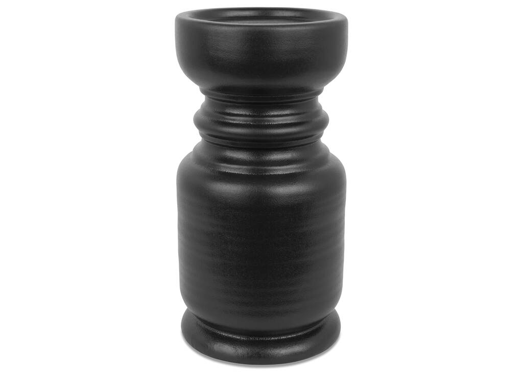 Petit porte-bougie Mariel noir
