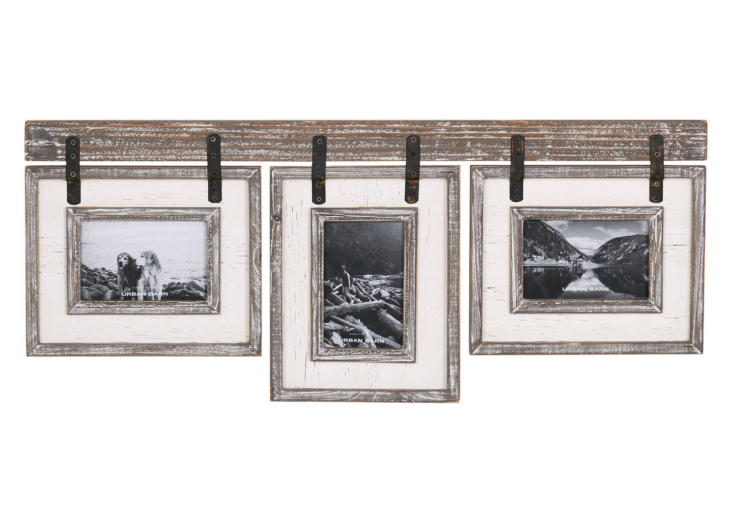 Ashworth Frame 3-4x6 Grey/White