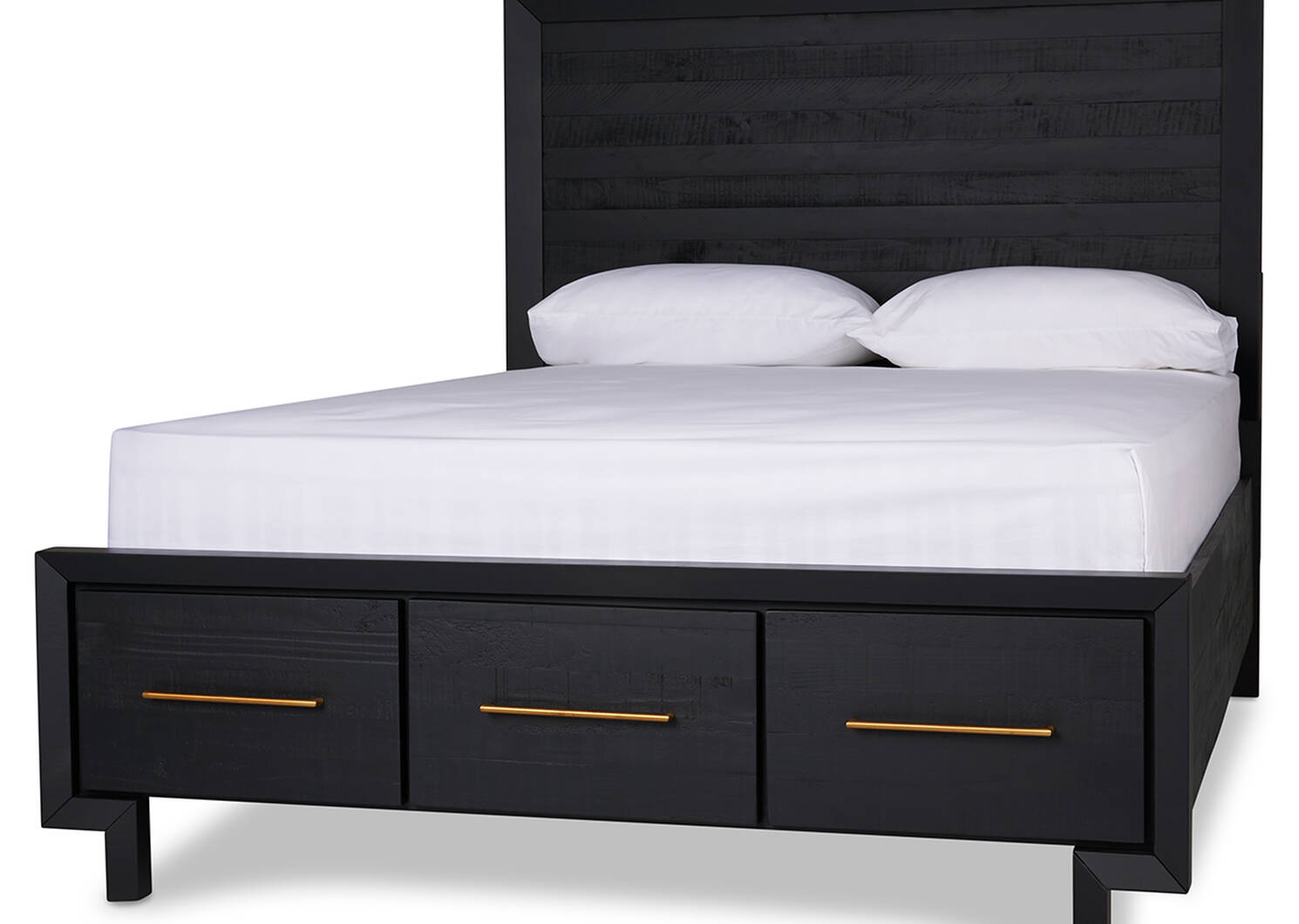 Edgehill Storage Bed -Anvil Black, KING
