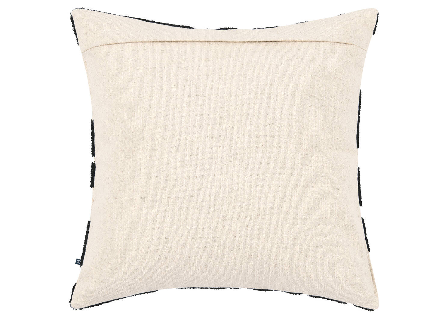 Coussin Tillie 20x20 naturel/noir