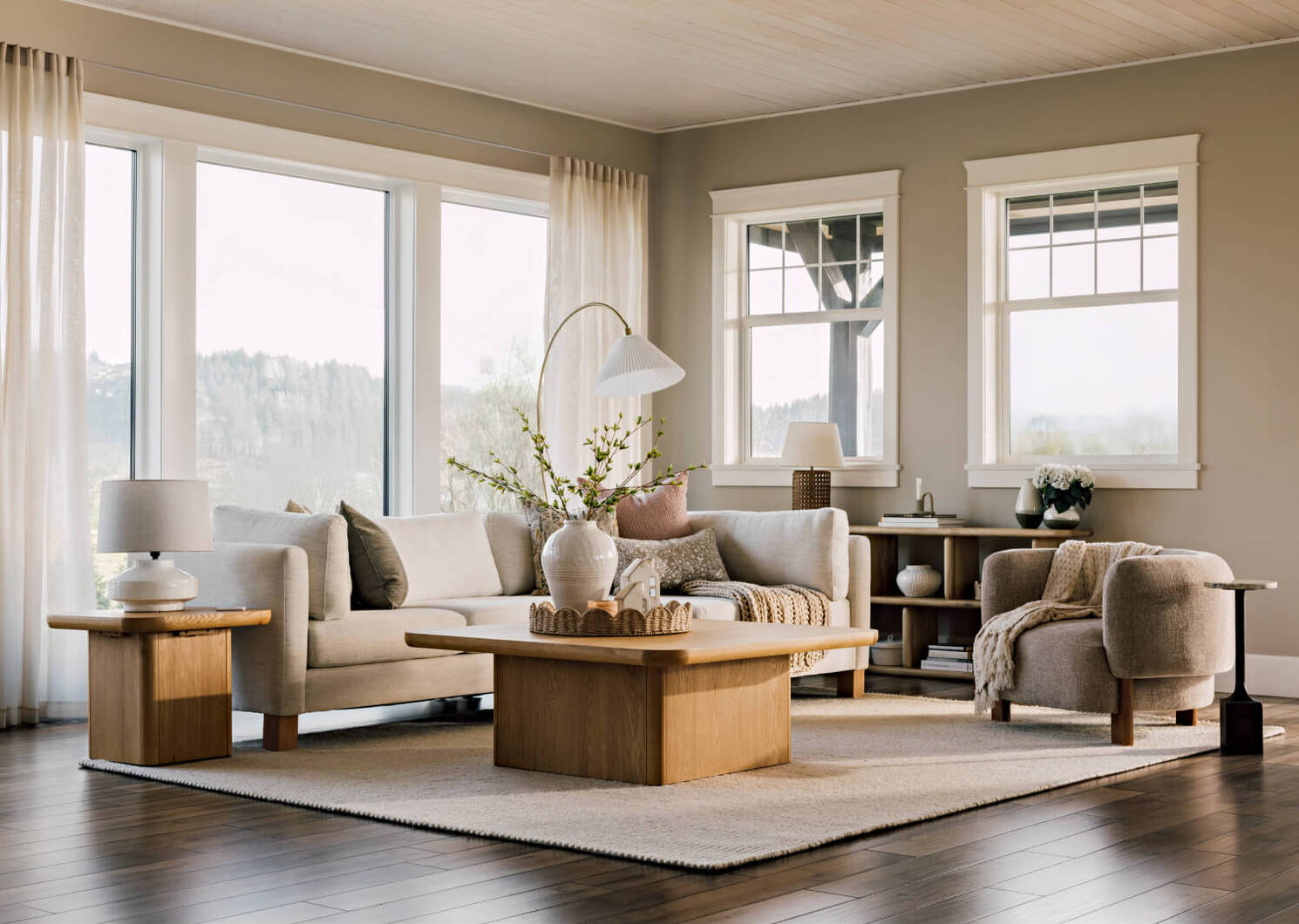 Gillian Sectional -Ashford Cream, LCF