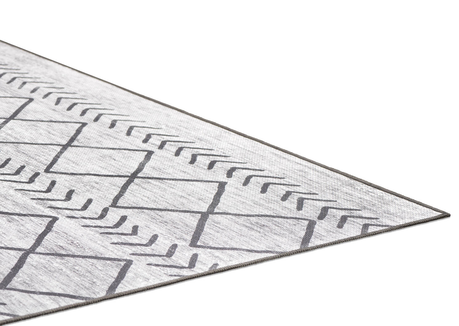 Capri Outdoor Rug 72x108 Grey/Black
