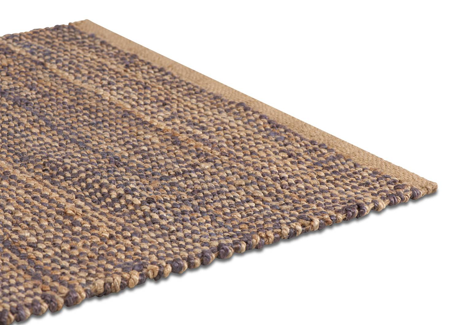 Tapis déc. en jute Novak 24x36 nat/gris