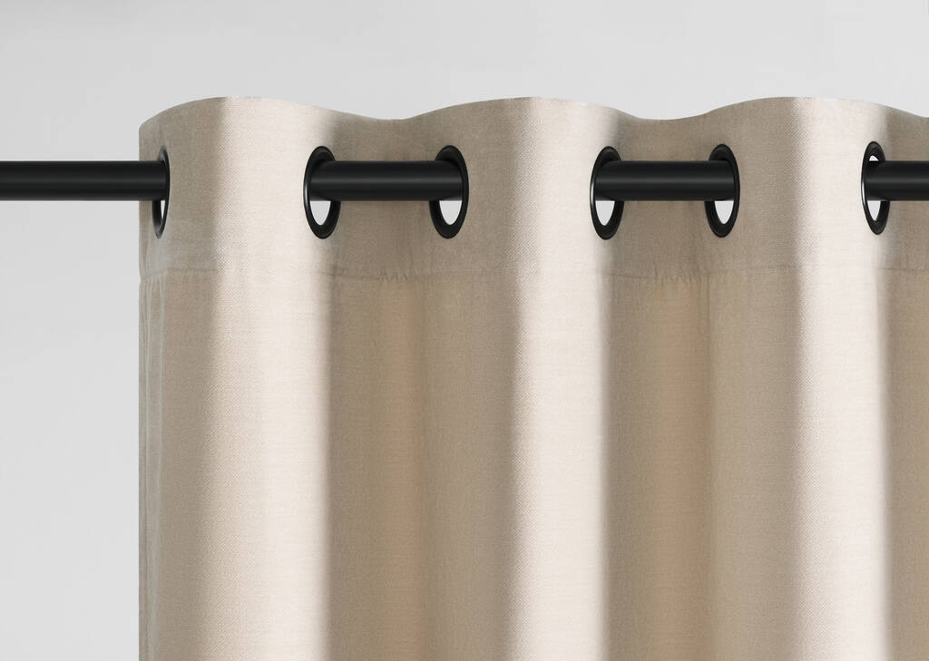 Warner Velvet Curtain 96 Sand