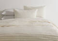 G ens.housse couette coton Bria ivoire