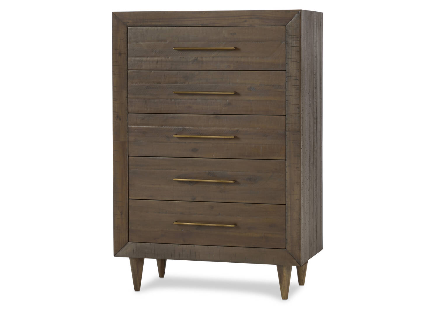 Asher 5 Drawer Chest -Mac Brown