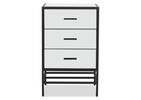Marilyn 3 Drawer Nightstand -Black
