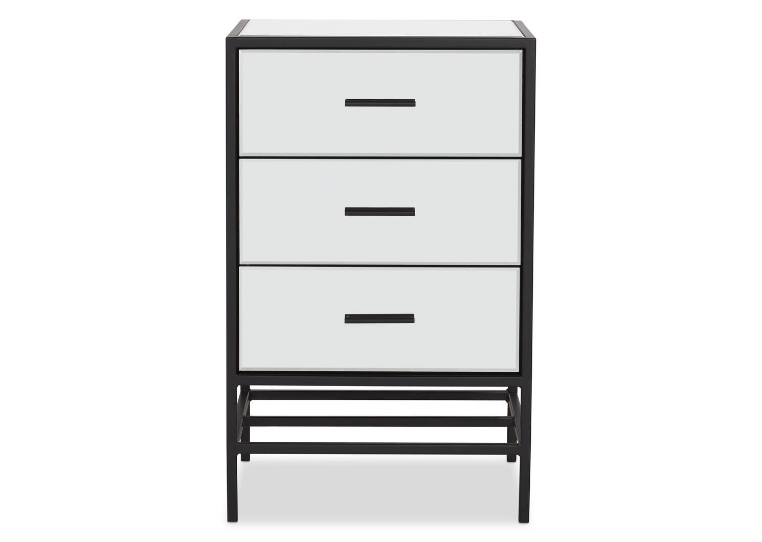 Marilyn 3 Drawer Nightstand -Black