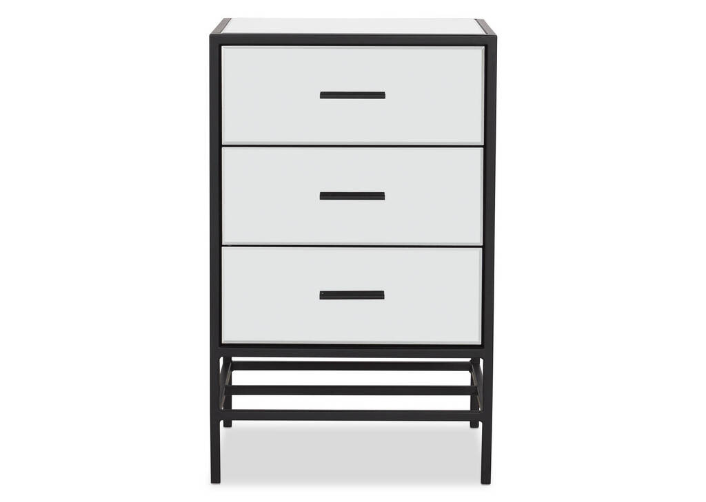 Marilyn 3 Drawer Nightstand -Black