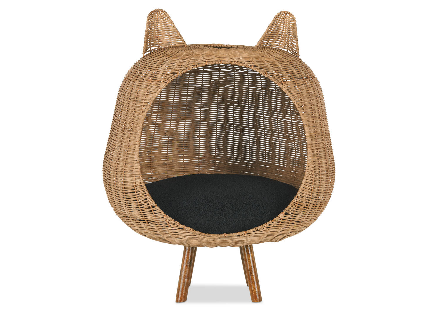 Maison pour chat ou chien en rotin Heidi
