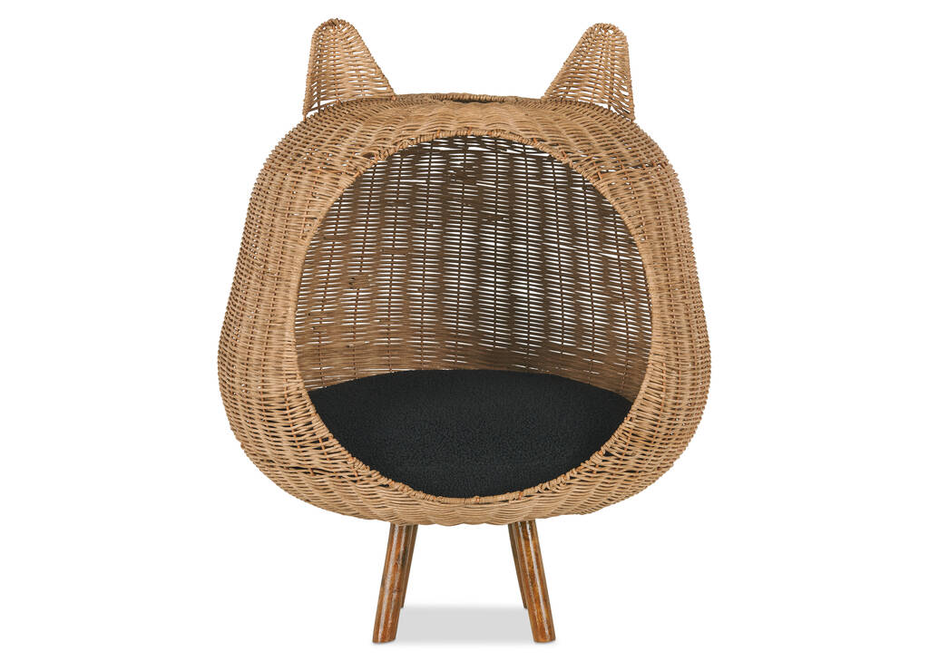 Maison pour chat ou chien en rotin Heidi