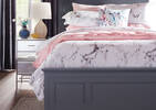 Carrara Duvet Set Queen White/Grey