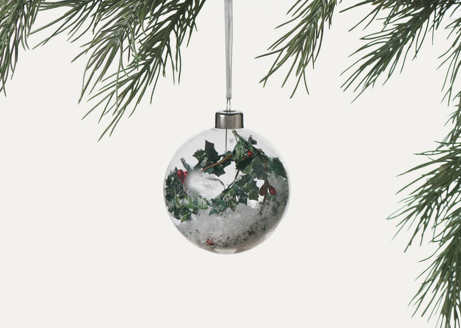 Orn. boule Holly