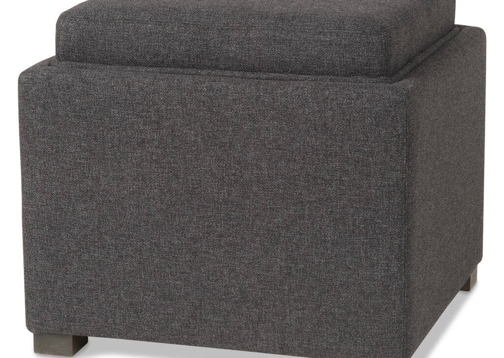 Fay Storage Ottoman -Willa Charcoal