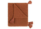 Jeté en coton Roberts cognac