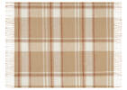 Aaron Plaid Throw Camel/Ivory/Cognac