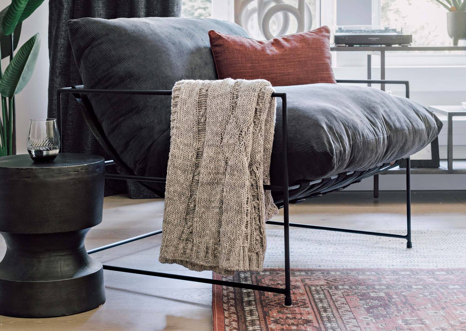 Table d'appoint Laredo -graphite