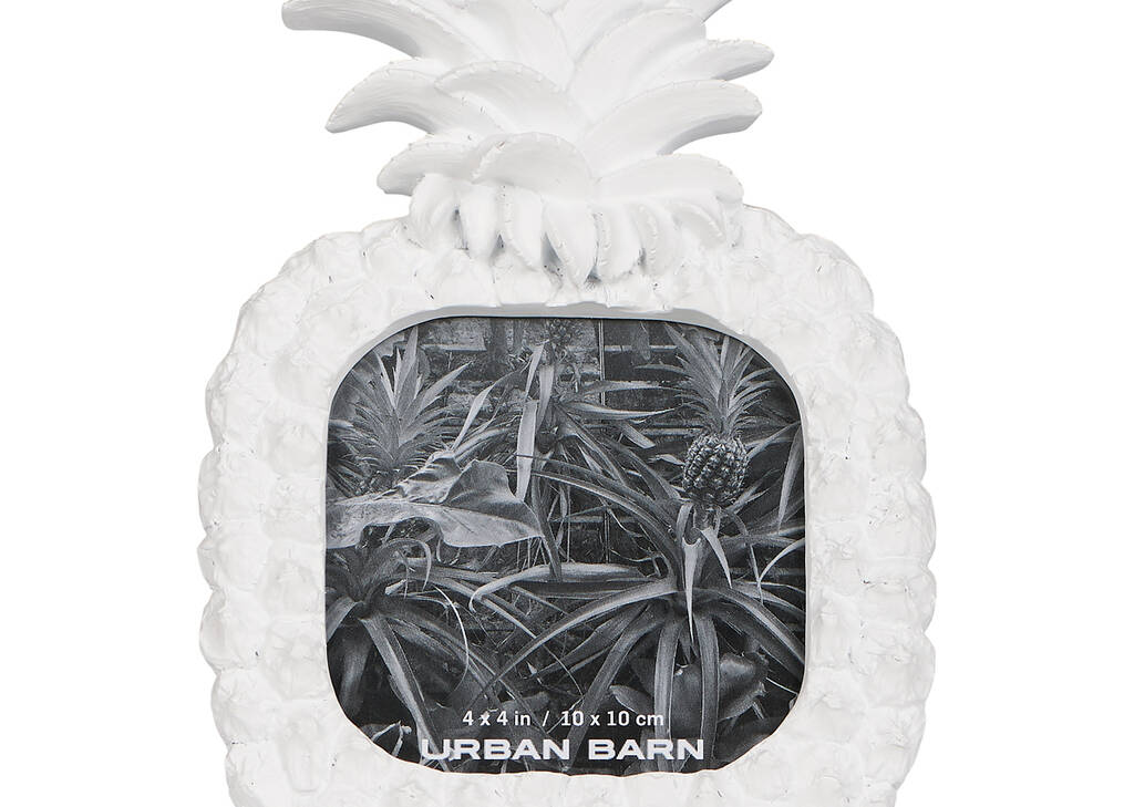 Cadre ananas Lilou 4x4 blanc
