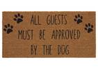 Dog Approval Doormat Natural