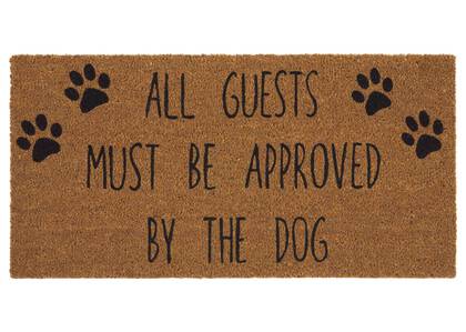 Dog Approval Doormat Natural