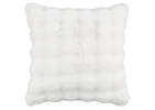 Coussin f. fourrure Zoey 20x20 blanc