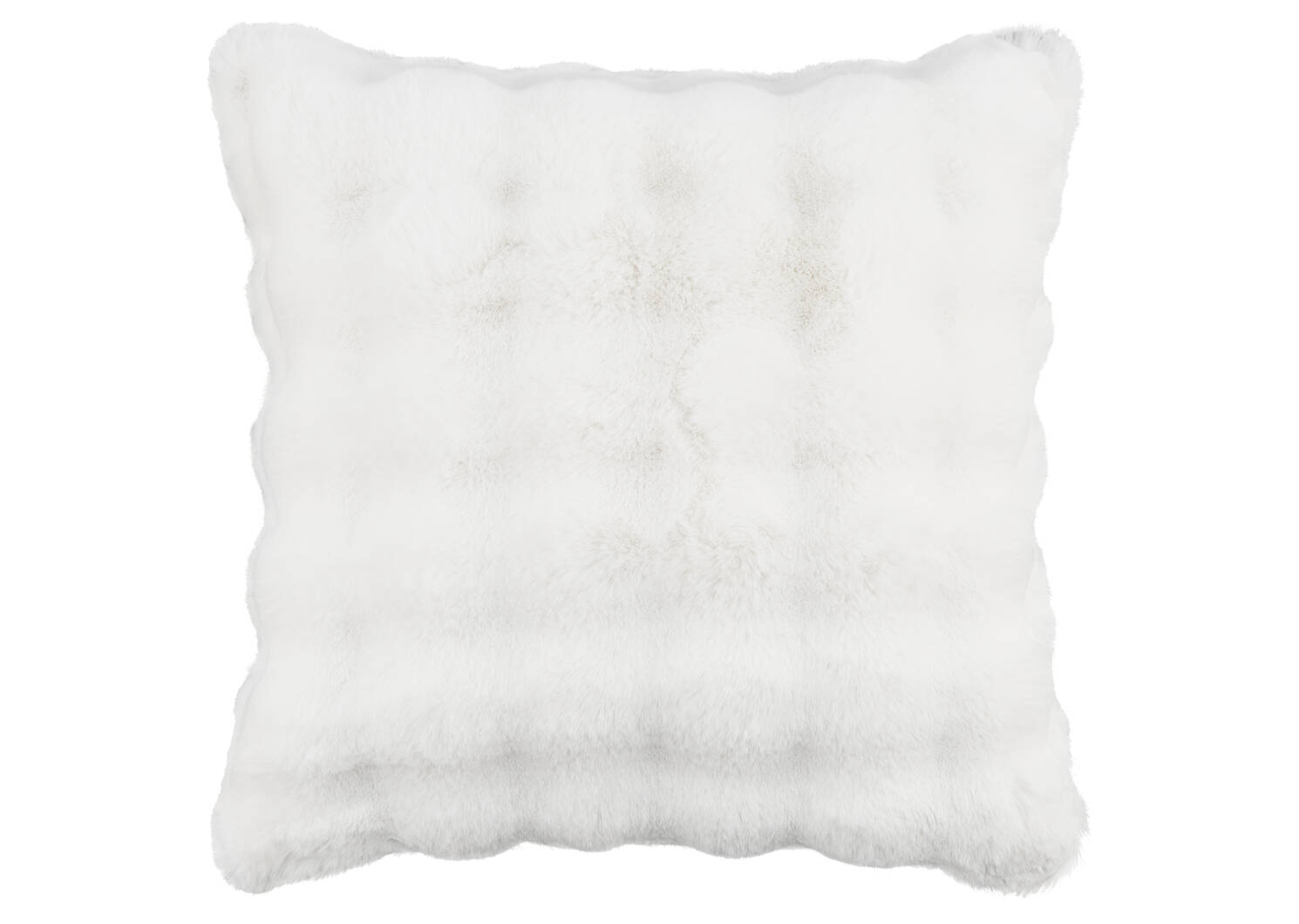 Coussin f. fourrure Zoey 20x20 blanc