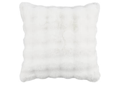 Zoey Faux Fur Pillow 20x20 White