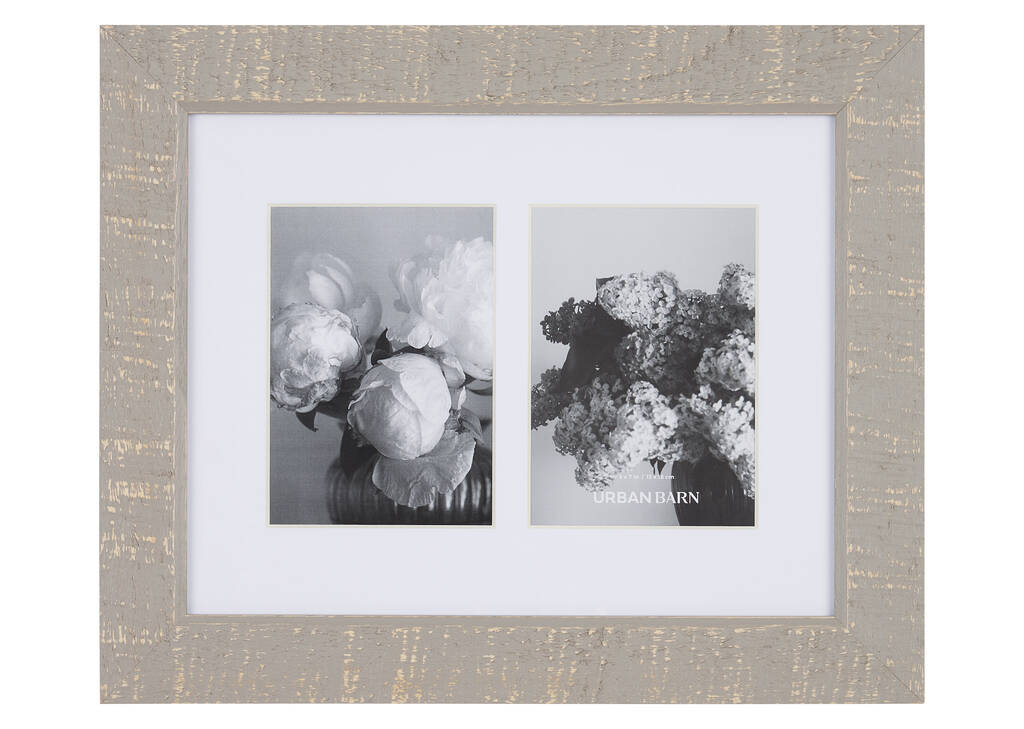 Keon Wall Frame 2-5x7 Grey