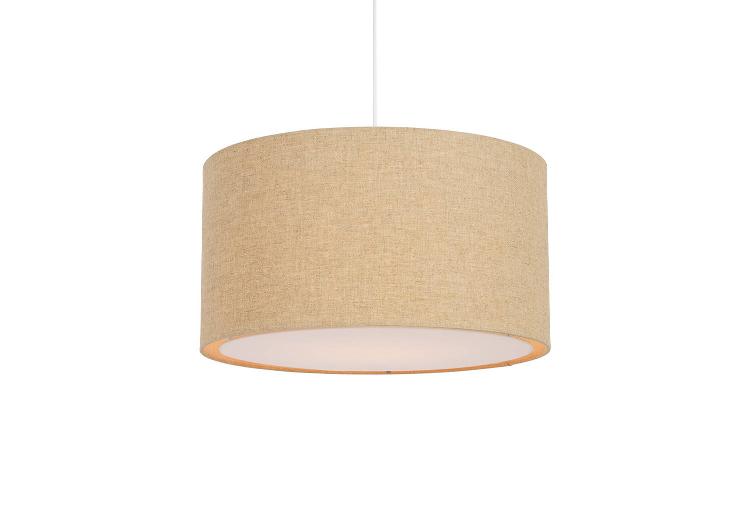 Lampe suspendue tambour Camila naturelle