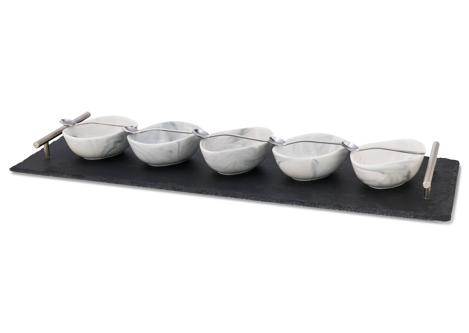 Carrara 11pc Tapas Set w/Tray Nickel