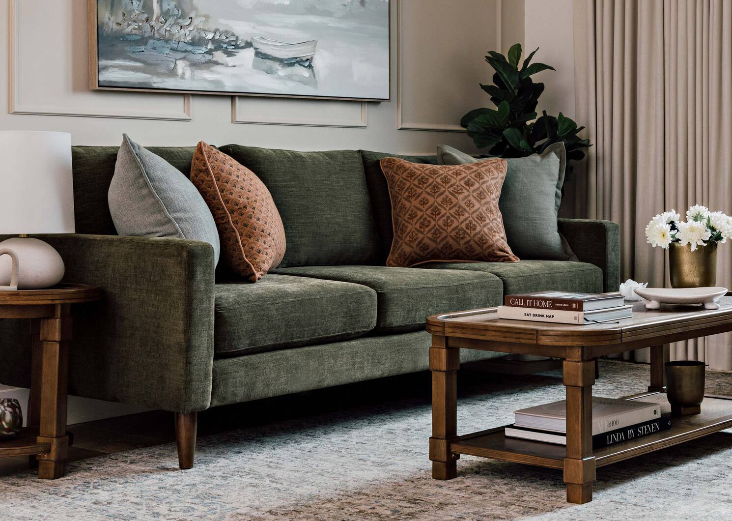 Renu Cotton Pillow 20x20 Rust