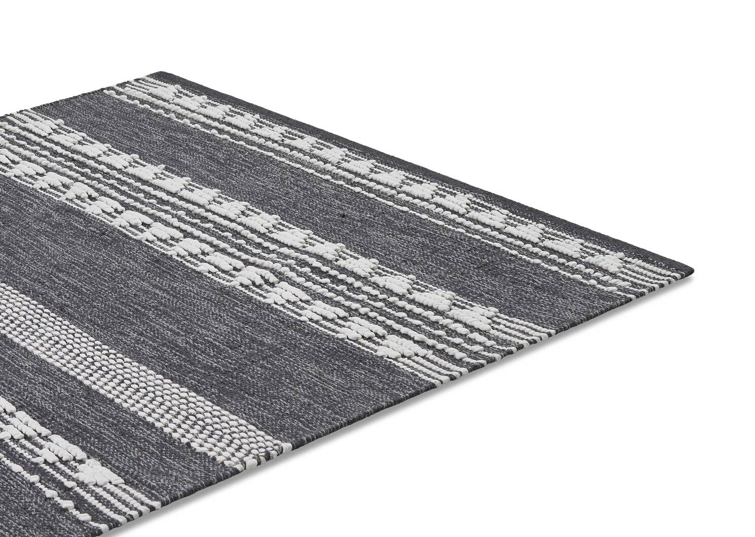 Tapis décoratif Sumner 36x60 gris/blanc